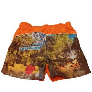 Orange Winnie the Pooh and Tigger Lazy Days Swim Trunks 24 Month